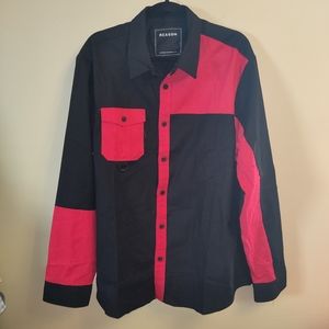Reason Brand Colorblock button up 2XL